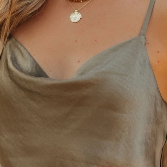 VICI satin cowl neck cami tank - Picture 3 of 3